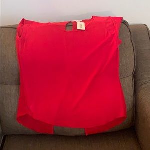 Red short Sleeve blouse